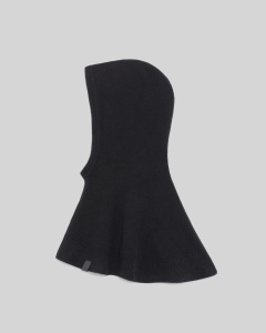 ЧЕРНАЯ МАНИШКА ИЗ КАШЕМИРА С КАПЮШОНОМ HOODCAPEC