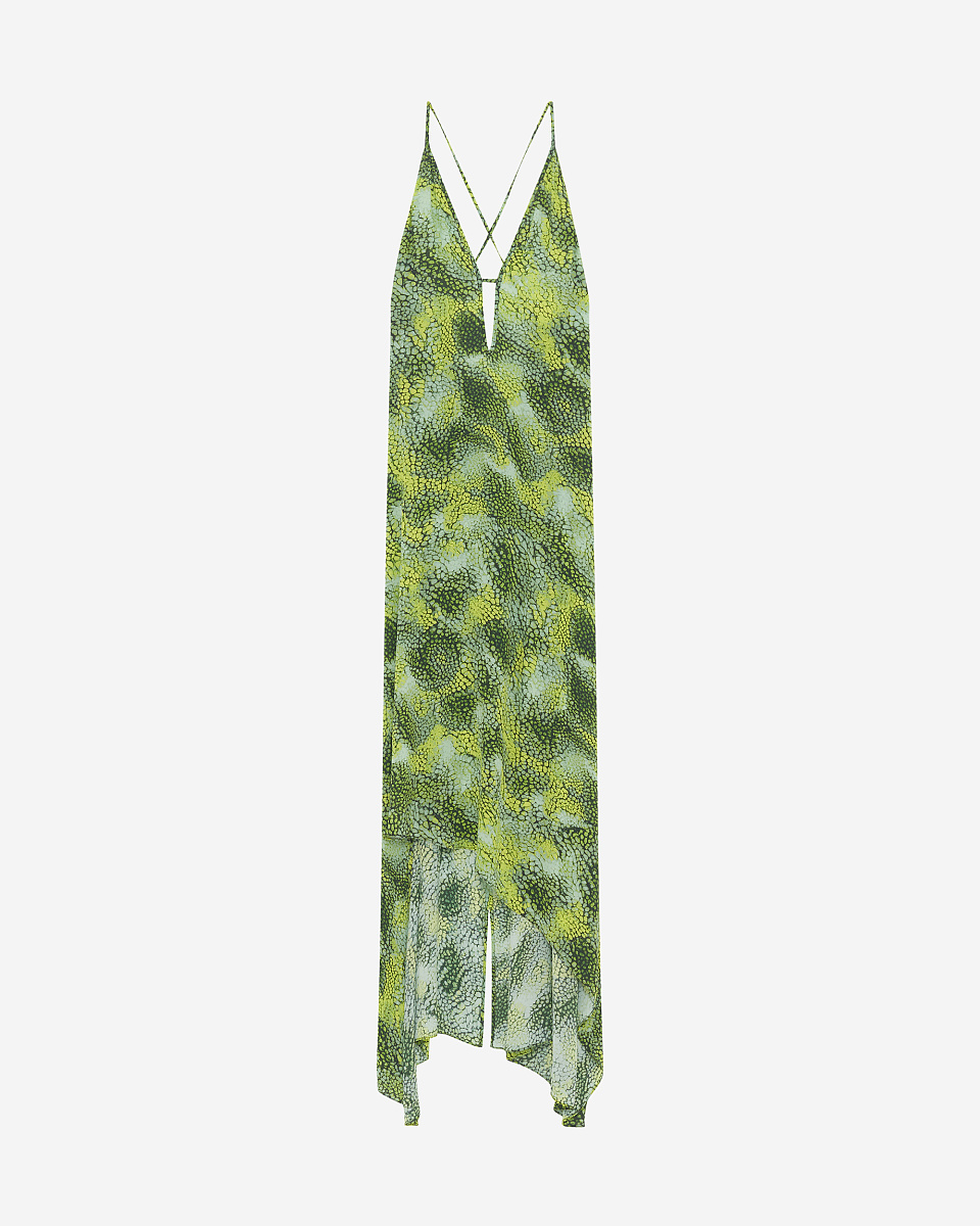 ДЛИННОЕ ПЛАТЬЕ С ПРИНТОМ IDILA