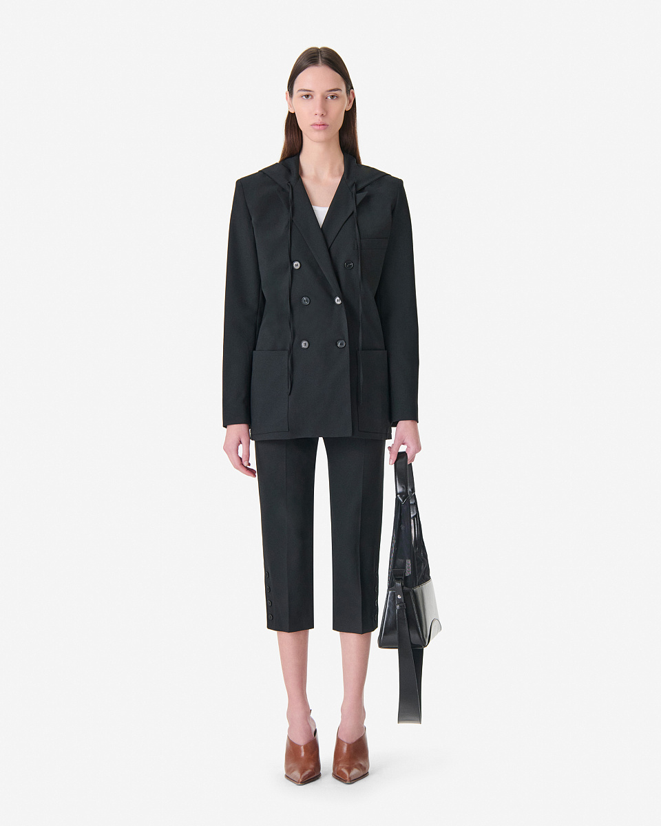 ПИДЖАК ПРЯМОГО КРОЯ С КАПЮШОНОМ ALULA