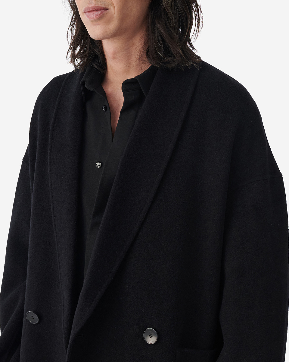 ПАЛЬТО НА ЗАПАХ ИЗ ШЕРСТИ DIMITRY