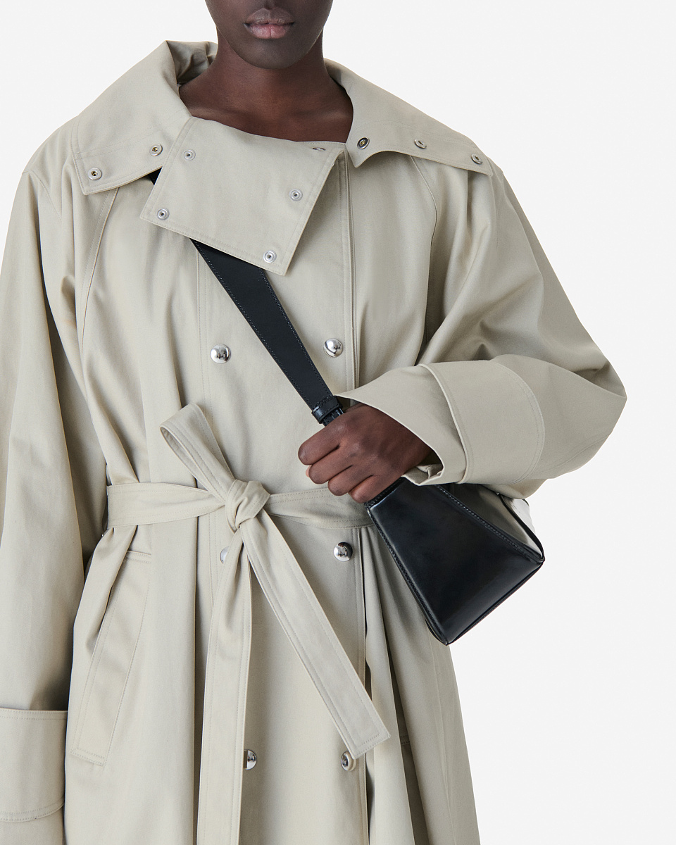 СУМКА-ХОБО ИЗ ДВУХ МАТЕРИАЛОВ TANDEM GLOSS GM