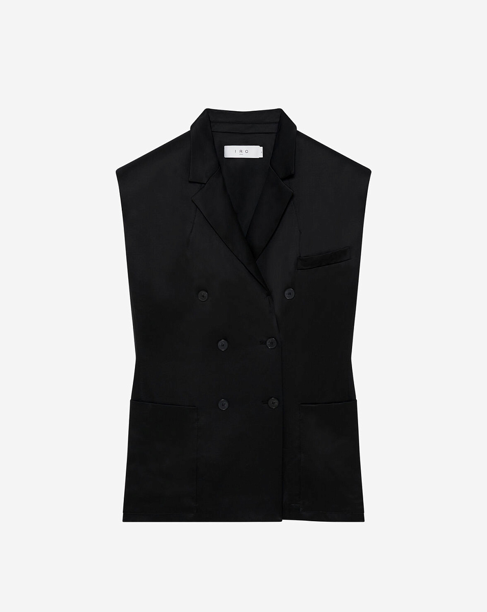 ЧЕРНЫЙ КОСТЮМНЫЙ ЖИЛЕТ DUNA