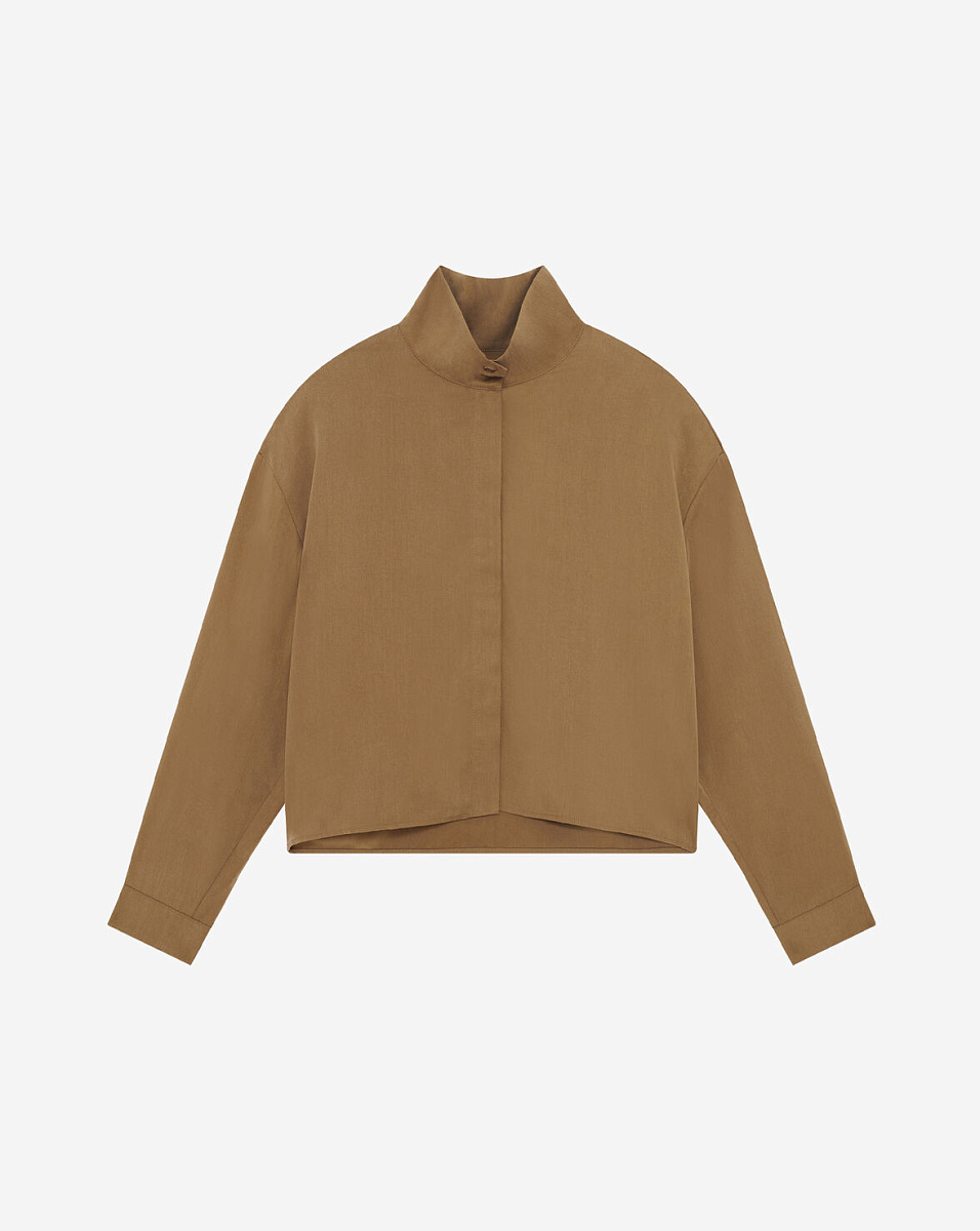 РУБАШКА С ВОРОТНИКОМ-СТОЙКОЙ CALIDORASPE