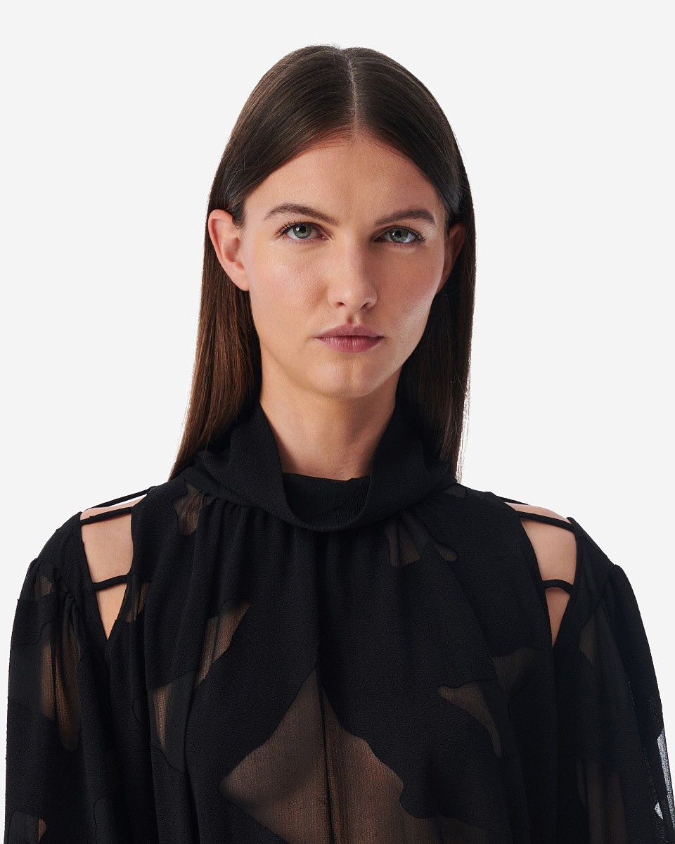 ТОП С ВЫРЕЗАМИ И ВОРОТНИКОМ-СТОЙКОЙ SOANA