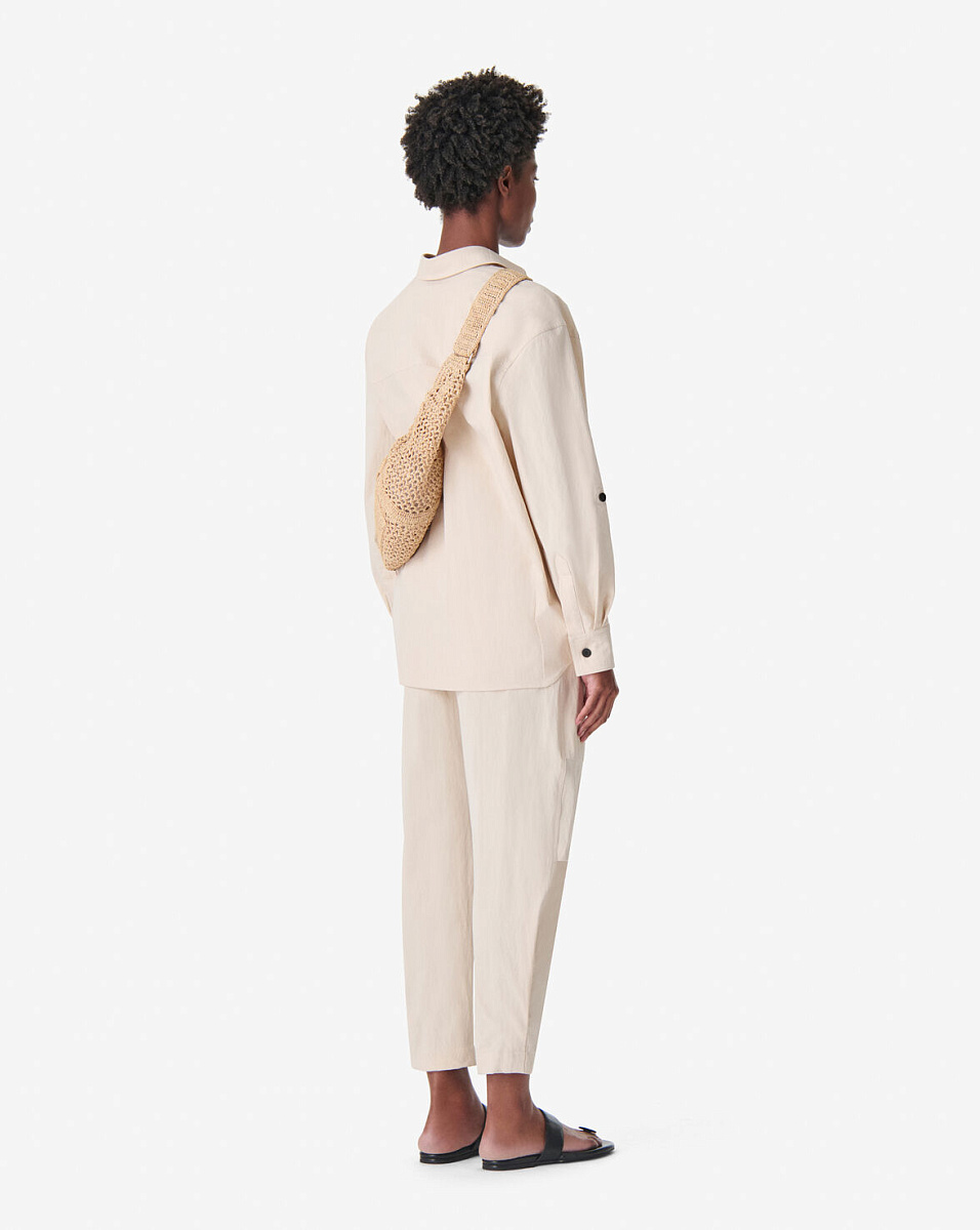 БЕЖЕВАЯ РУБАШКА СВОБОДНОГО КРОЯ JULIANNE