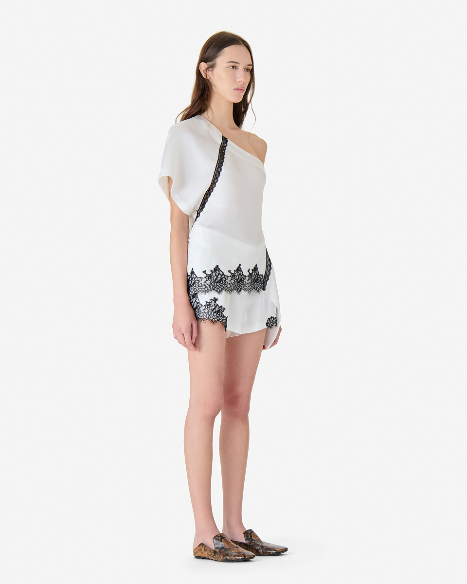АСИММЕТРИЧНЫЙ ТОП С КРУЖЕВОМ TOPAZI