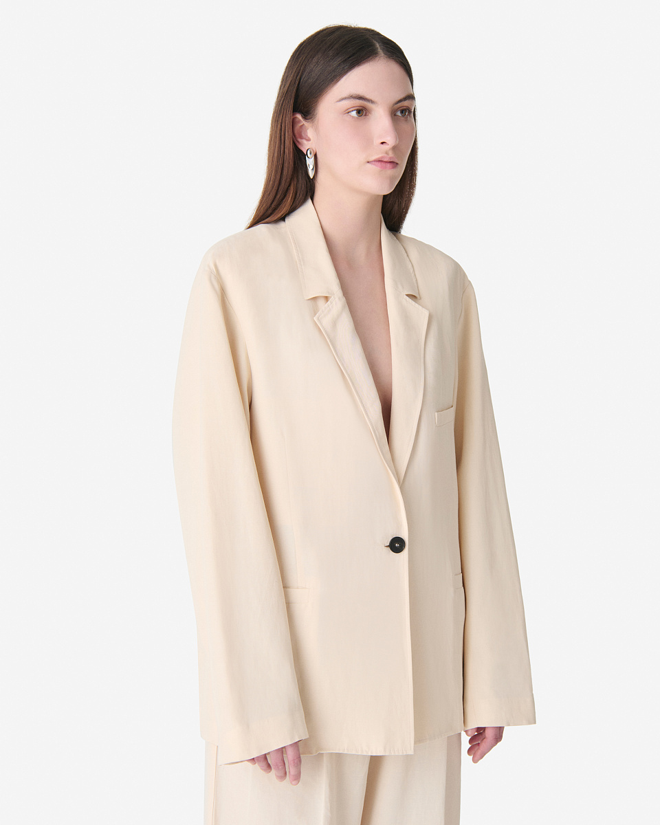 БЕЖЕВЫЙ КОСТЮМНЫЙ ЖАКЕТ HALINE