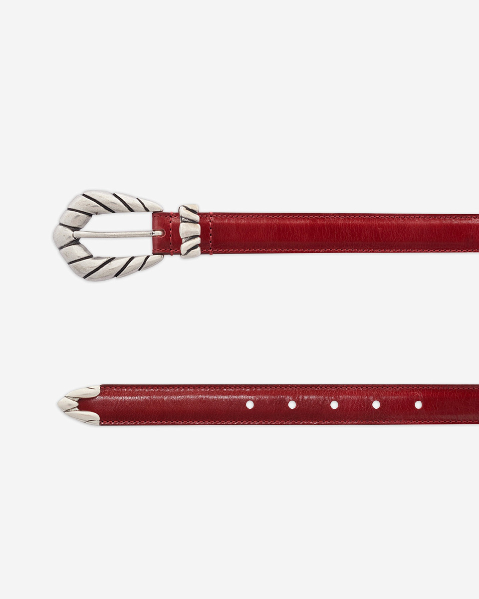 КРАСНЫЙ РЕМЕНЬ ИЗ КОЖИ EMBELLABB