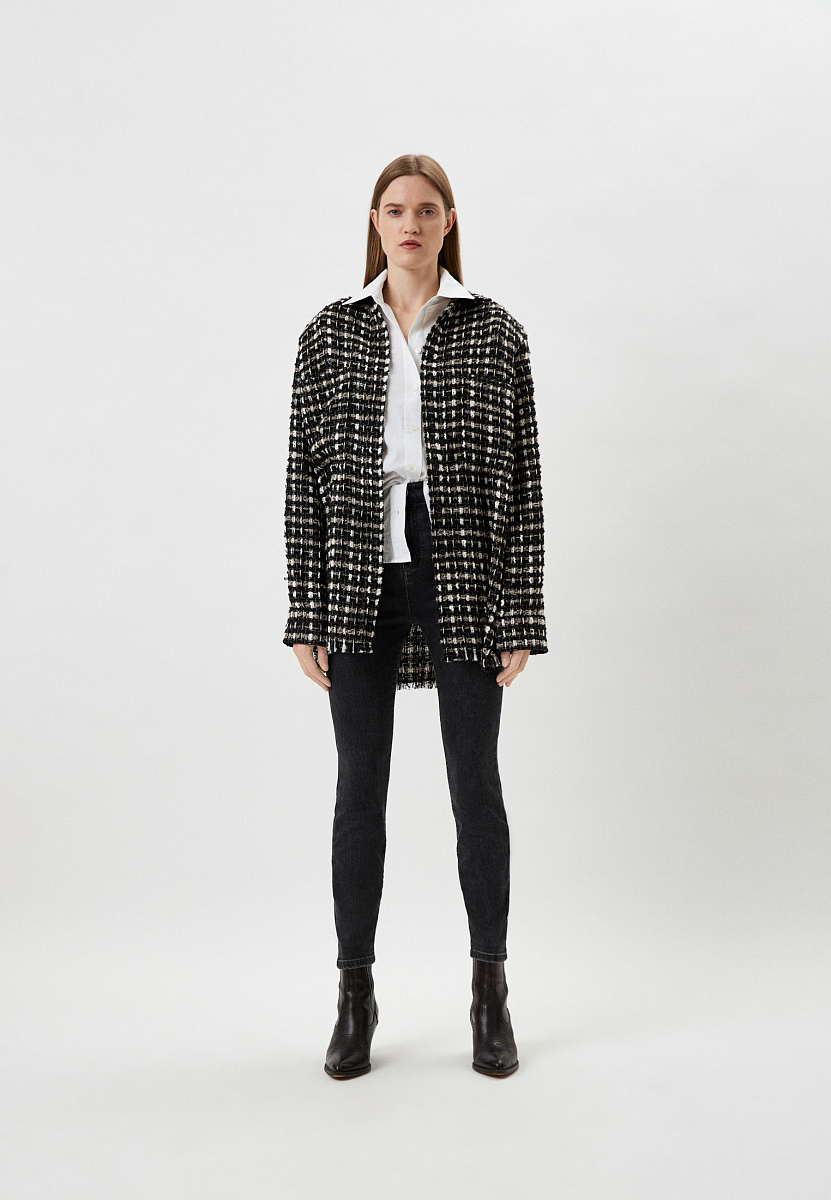 ВЕРХНЯЯ РУБАШКА OVERSIZE ИЗ ТВИДА LEOPOLD