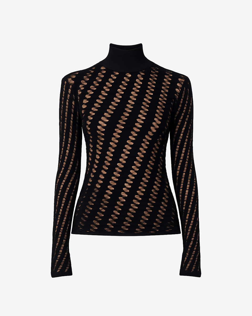 ЧЕРНАЯ ТРИКОТАЖНАЯ ВОДОЛАЗКА ALIONA