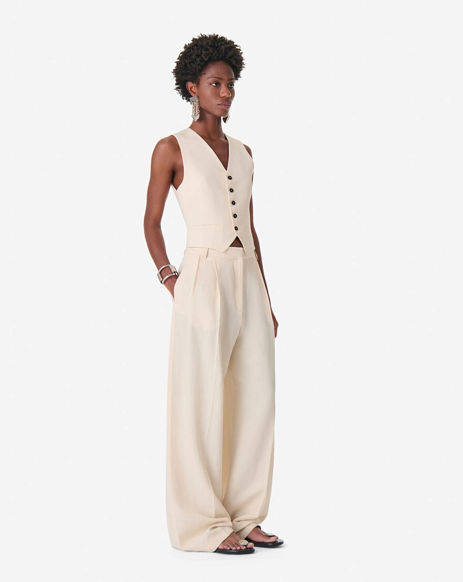 БЕЖЕВЫЙ КОСТЮМНЫЙ ЖИЛЕТ HIDA