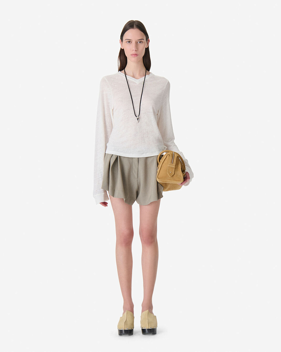 БЕЛЫЙ ЛЬНЯНОЙ ЛОНГСЛИВ SELHY