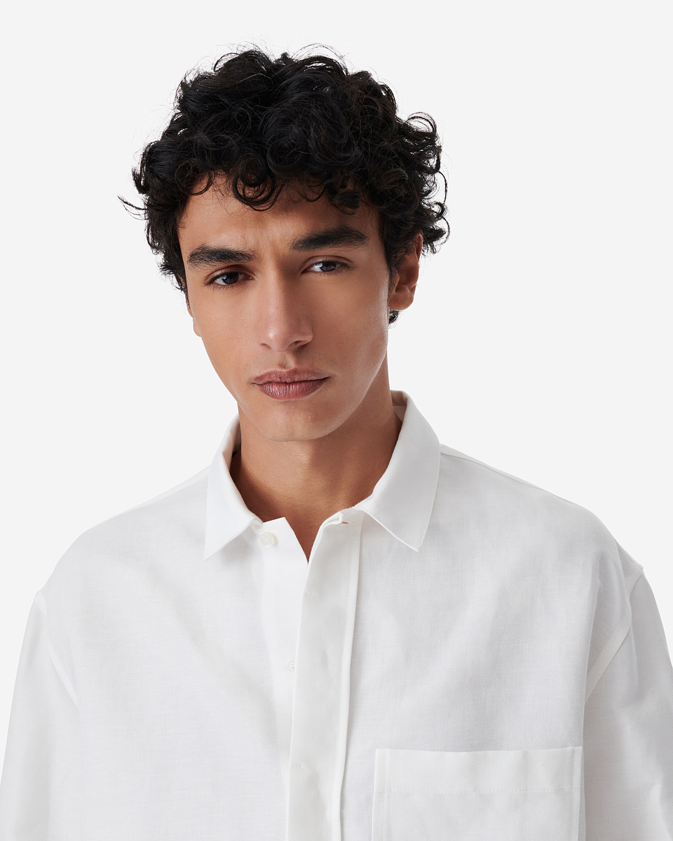 РУБАШКА ИЗ СМЕСИ ЛЬНА И ХЛОПКА RAFFI