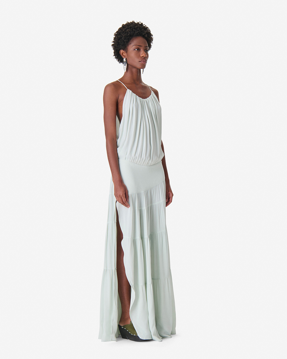 СЕРОЕ ПЛАТЬЕ С ДРАПИРОВКАМИ ISLAND