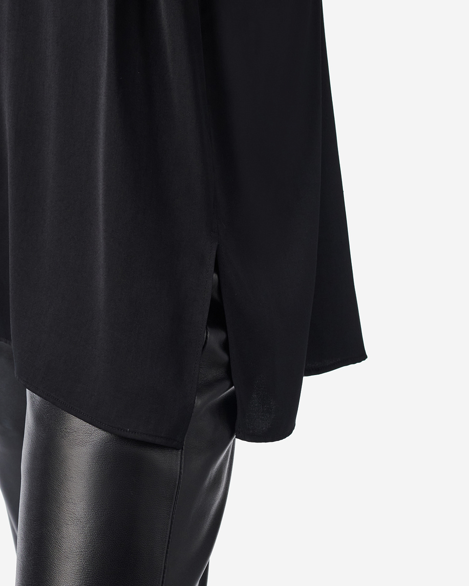 БЛУЗА С КРУЖЕВНЫМИ ВСТАВКАМИ BASLAN