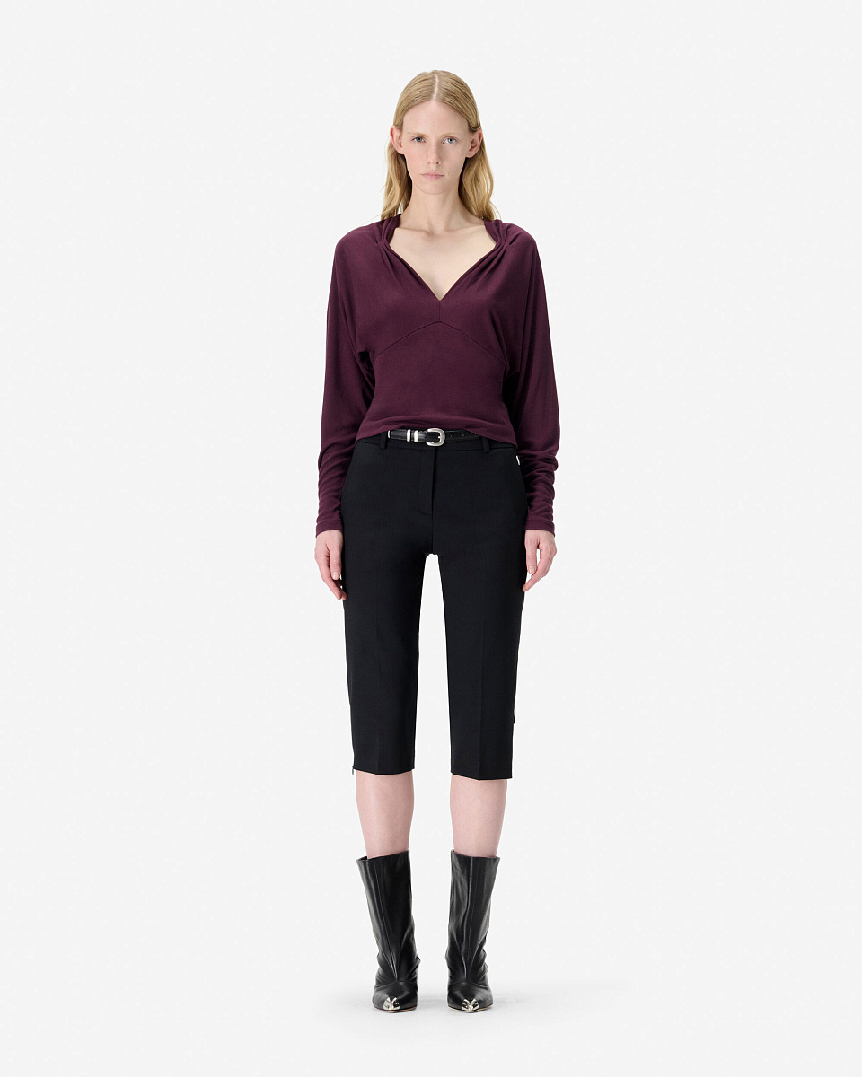 ЛОНГСЛИВ СО СБОРКАМИ И V-ОБРАЗНЫМ ВЫРЕЗОМ ILOISE