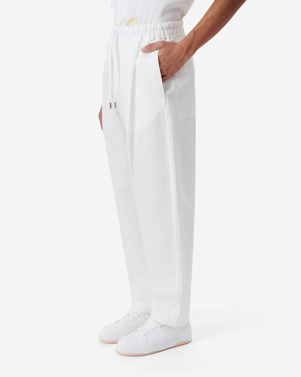 БРЮКИ ИЗ СМЕСИ ЛЬНА И ХЛОПКА ROX