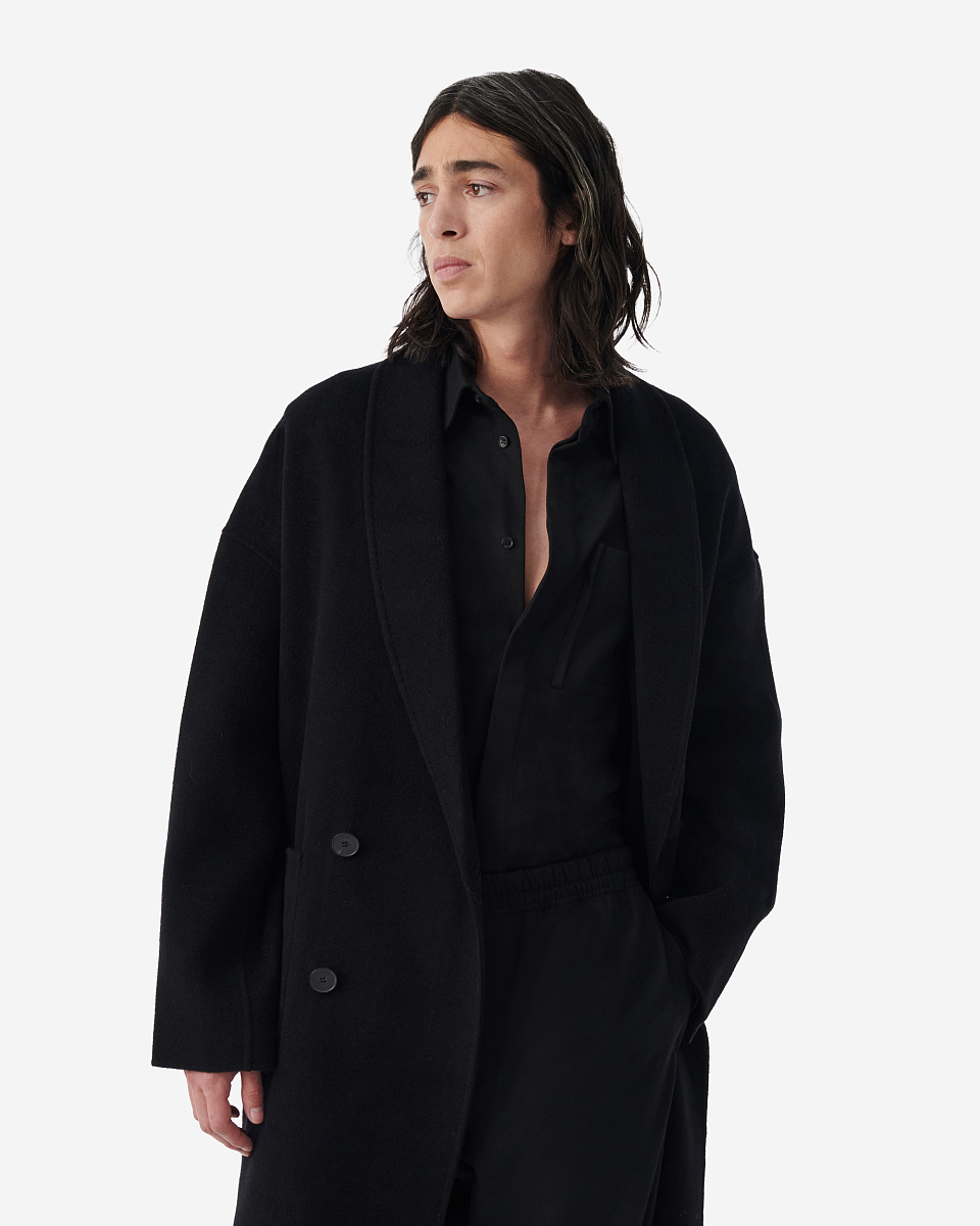 ПАЛЬТО НА ЗАПАХ ИЗ ШЕРСТИ DIMITRY