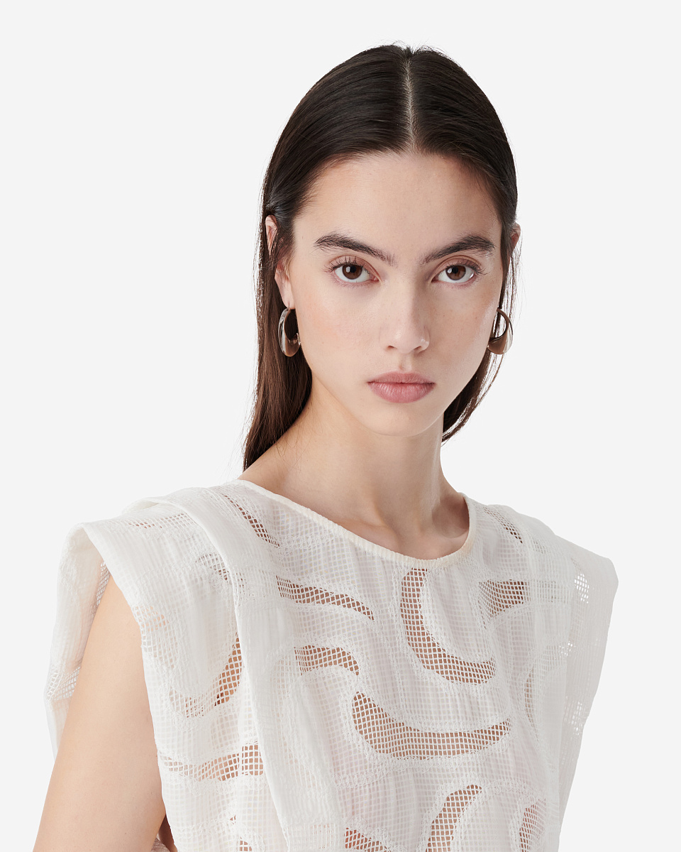 АЖУРНЫЙ ТОП С КРУГЛЫМ ВЫРЕЗОМ UNIA