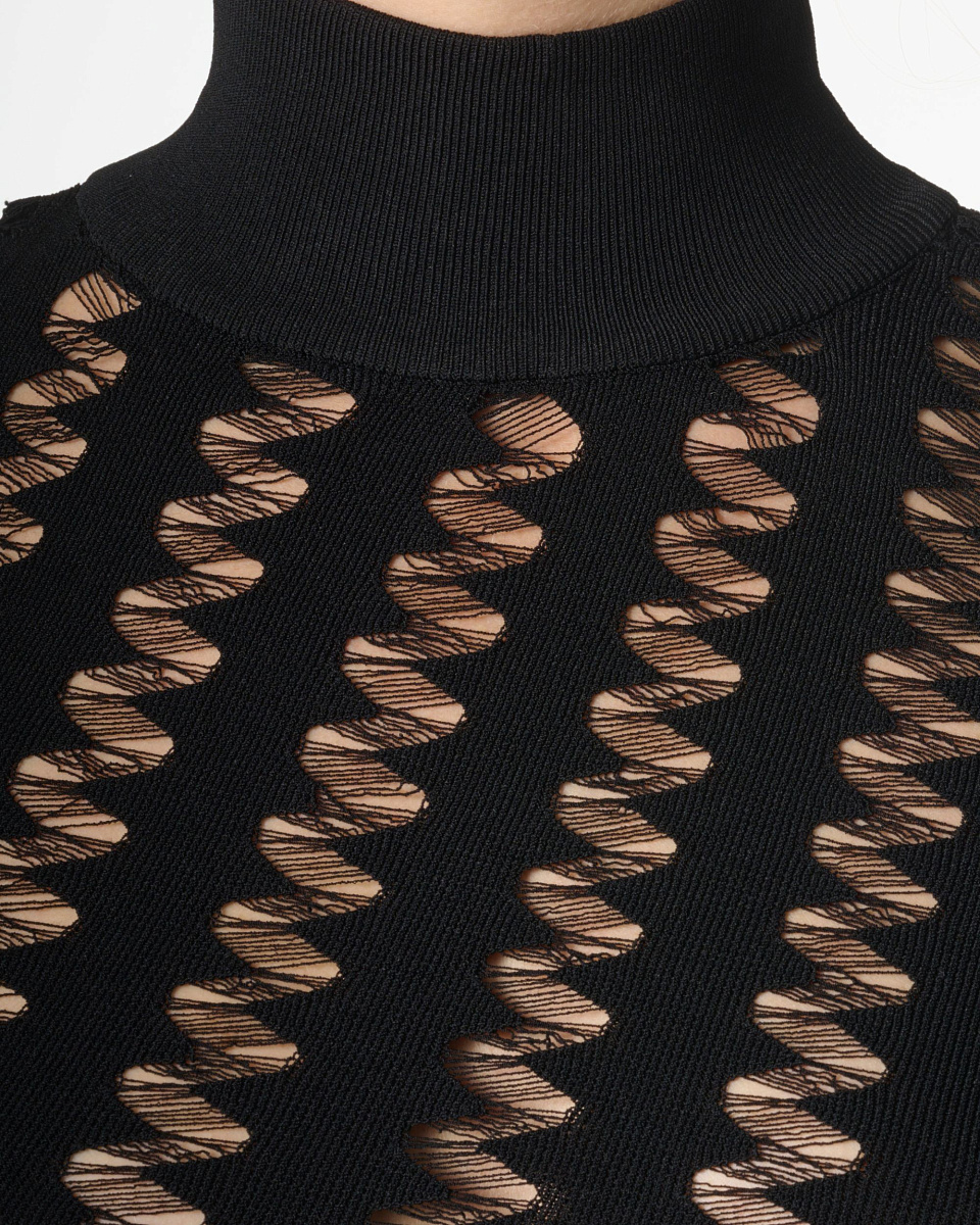 ЧЕРНАЯ ТРИКОТАЖНАЯ ВОДОЛАЗКА ALIONA