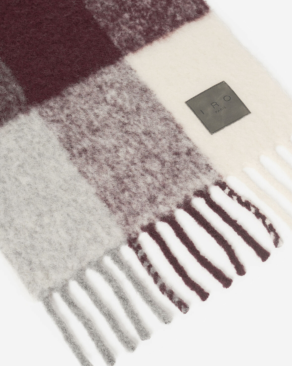 ШАРФ В КЛЕТКУ ИЗ СМЕСОВОЙ ШЕРСТИ АЛЬПАКА AURAY