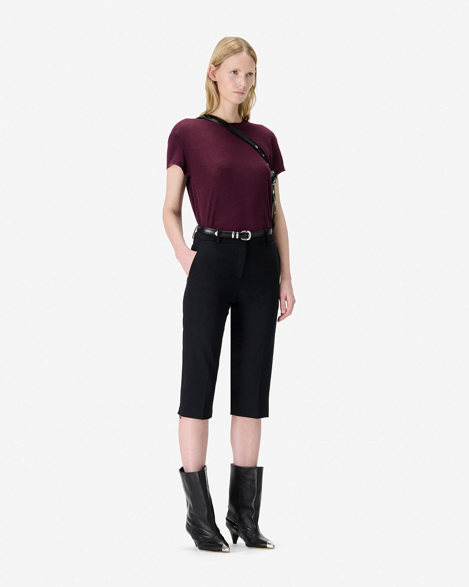 ЛЬНЯНАЯ ФУТБОЛКА С КРУГЛЫМ ВЫРЕЗОМ THIRD