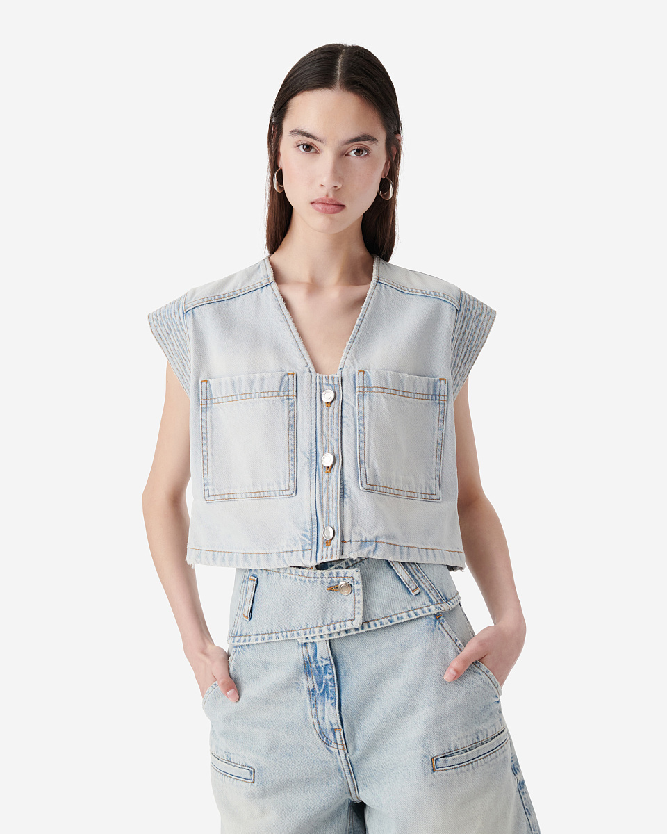 ЖИЛЕТ ИЗ ДЕНИМА SOAZIC