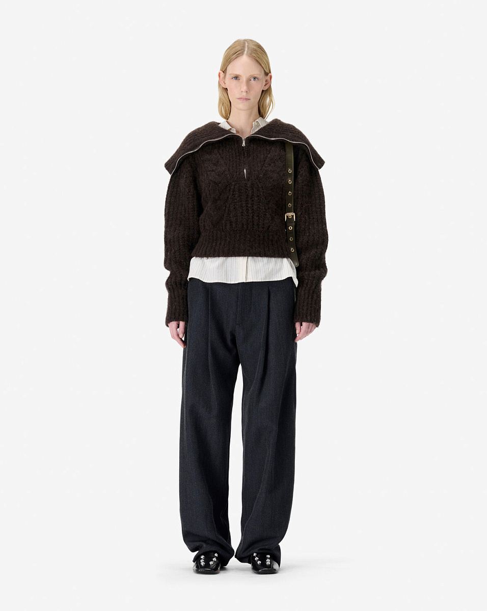 СВИТЕР С ВОРОТНИКОМ НА МОЛНИИ SWANA