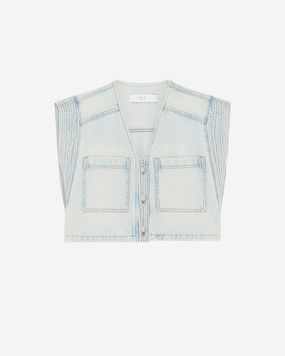 ЖИЛЕТ ИЗ ДЕНИМА SOAZIC