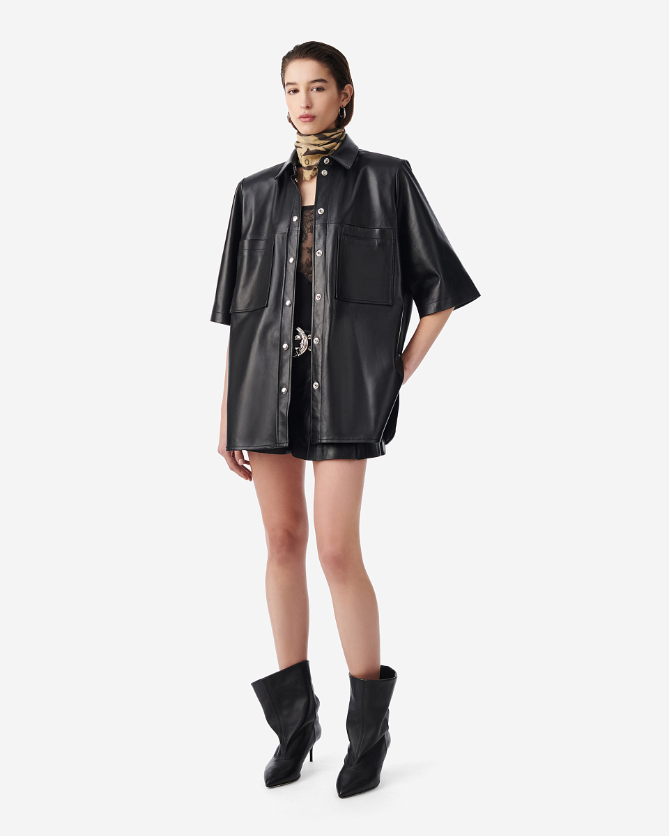 ВЕРХНЯЯ РУБАШКА ИЗ КОЖИ MOHA