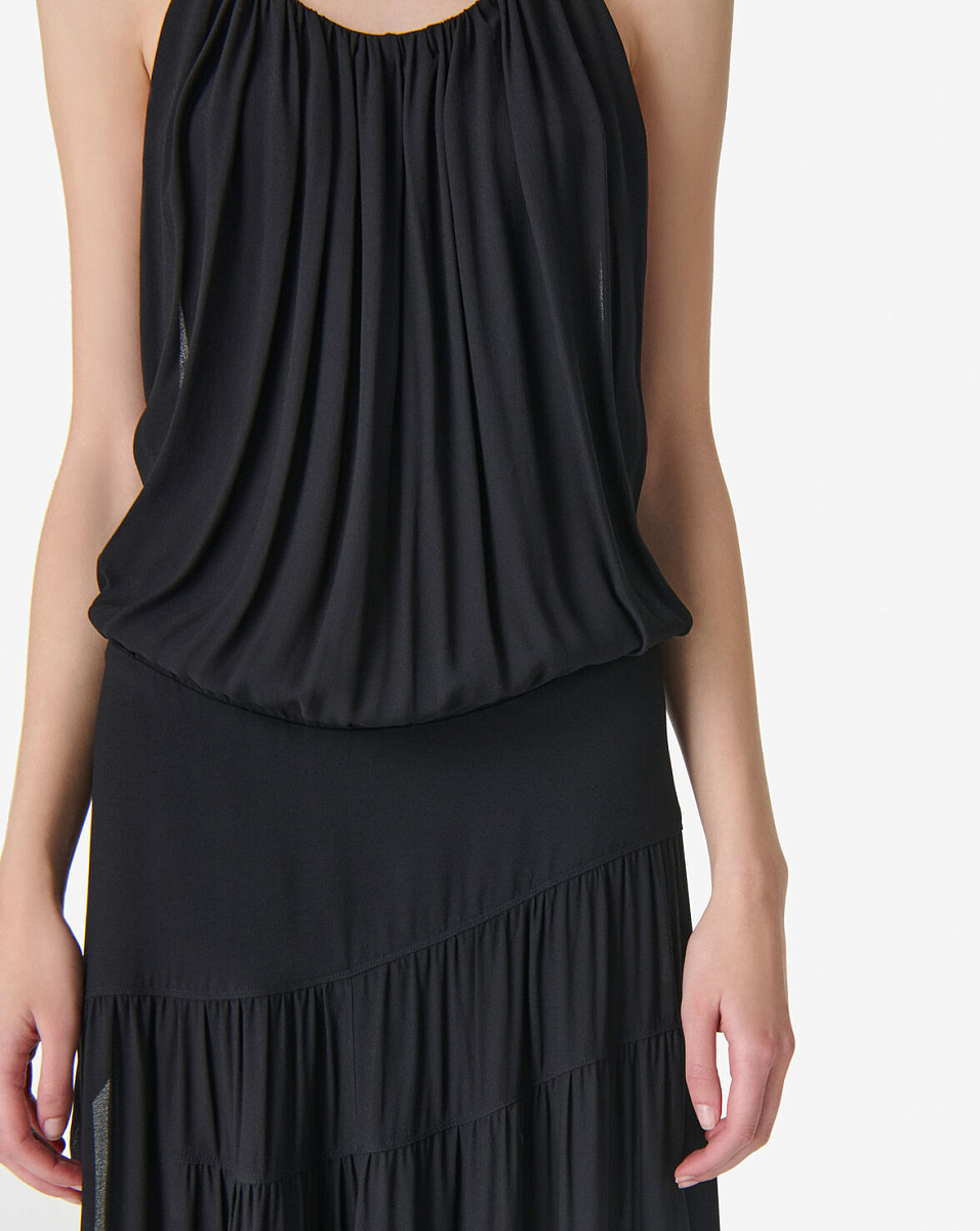 ЧЕРНОЕ ПЛАТЬЕ С ДРАПИРОВКАМИ ISLAND