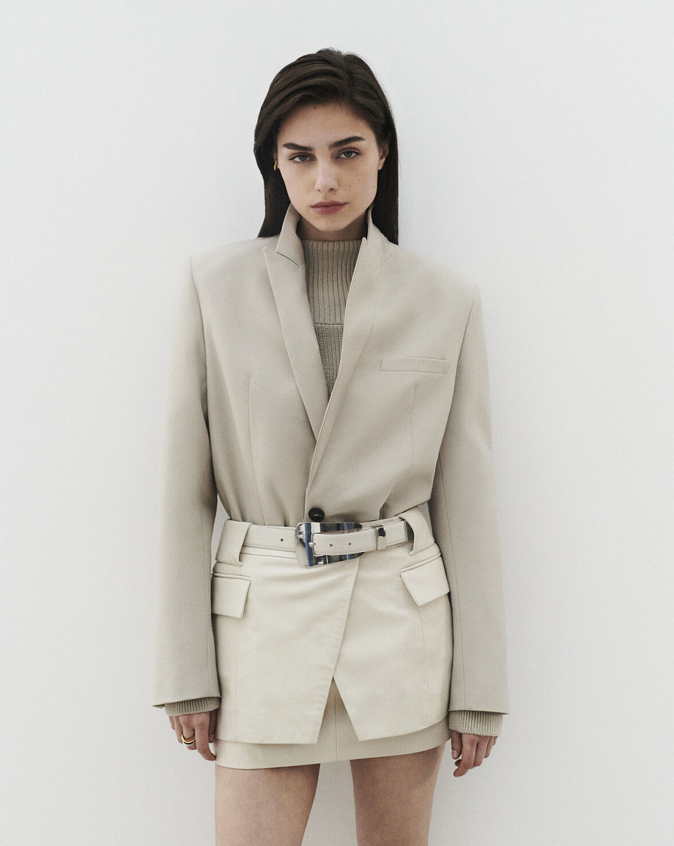 КОРОТКАЯ ЮБКА ИЗ КОЖИ YORI