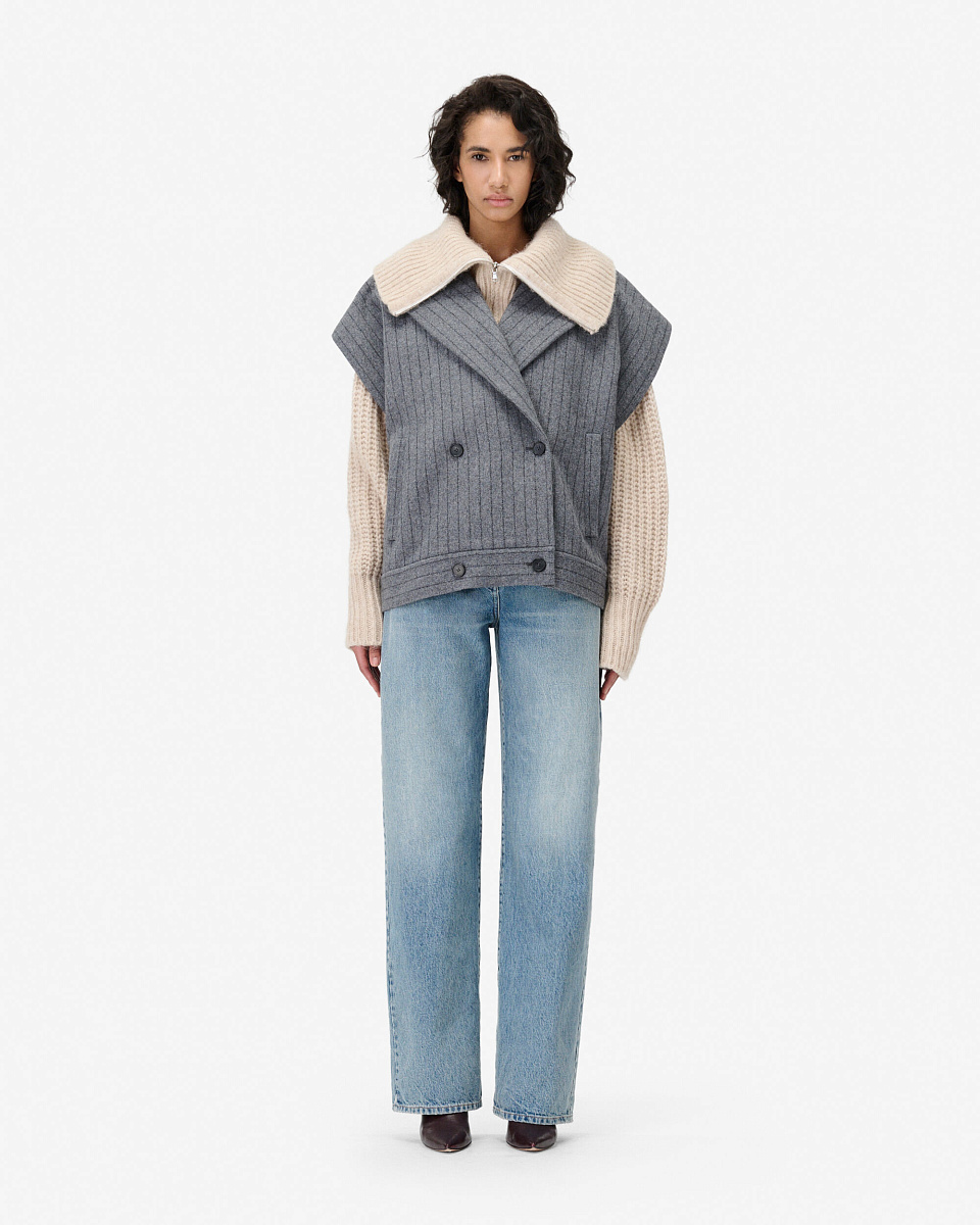 ЖАКЕТ ИЗ СМЕСОВОЙ ШЕРСТИ БЕЗ РУКАВОВ NESTIA