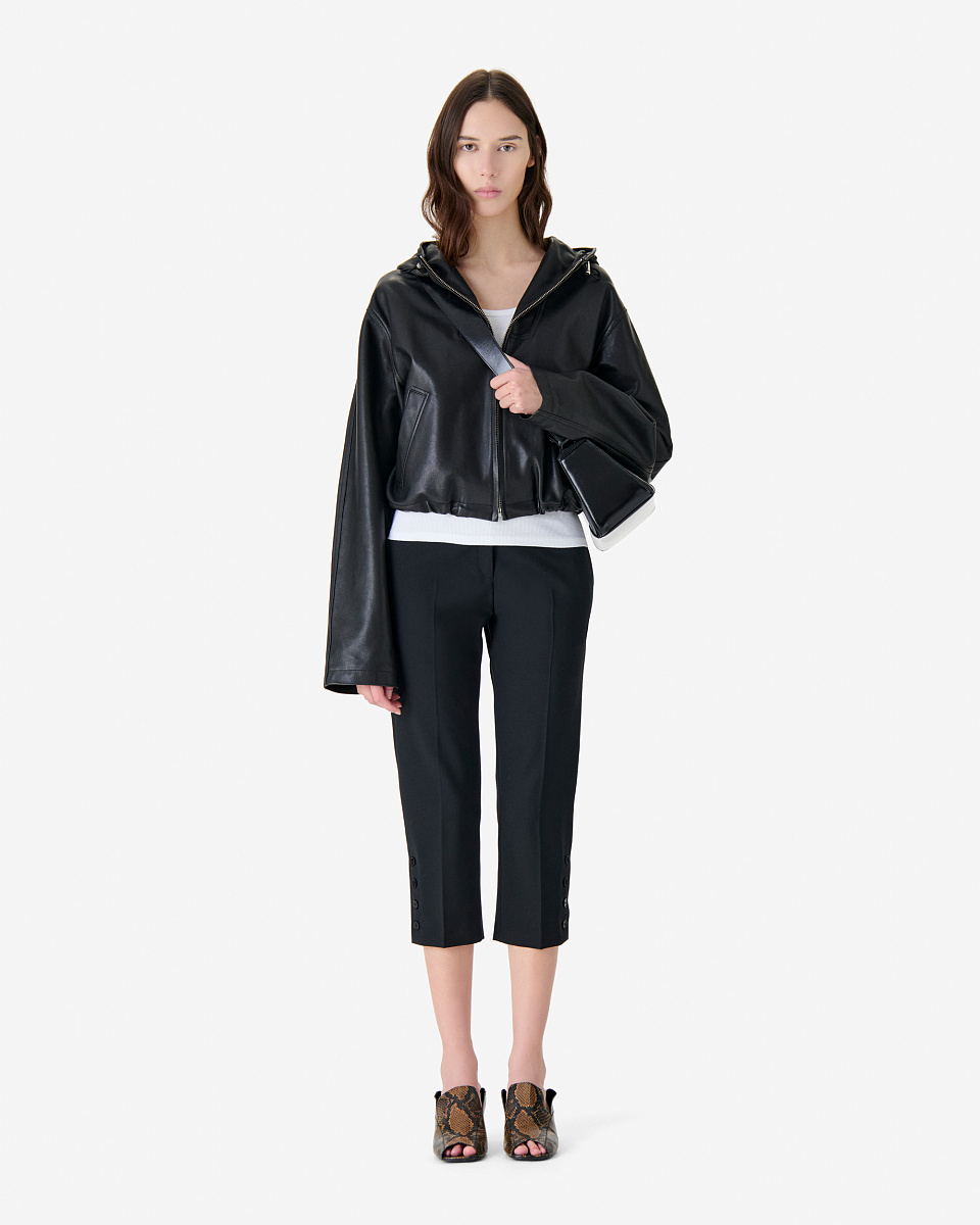 КУРТКА ИЗ КОЖИ С КАПЮШОНОМ TULUM