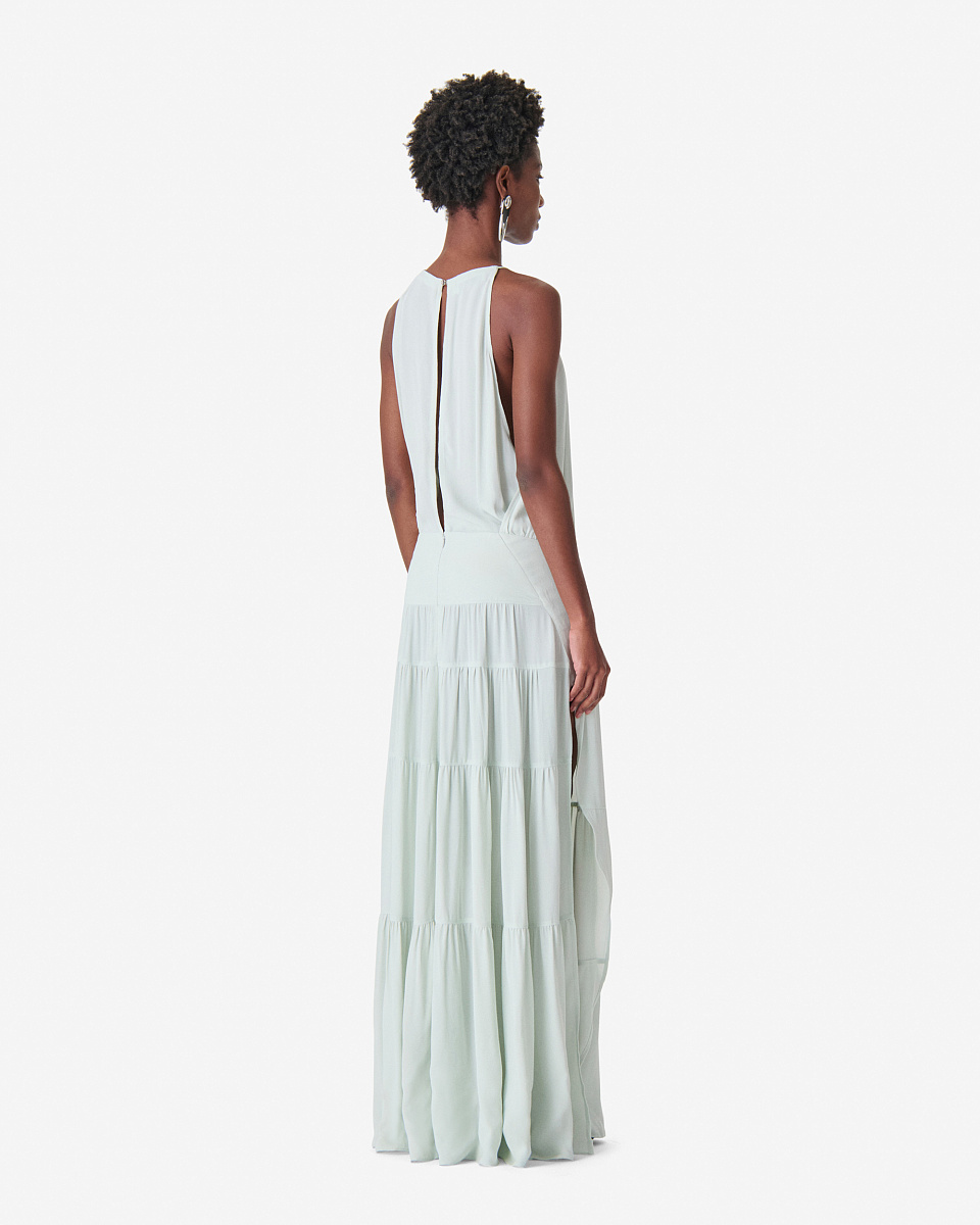 СЕРОЕ ПЛАТЬЕ С ДРАПИРОВКАМИ ISLAND