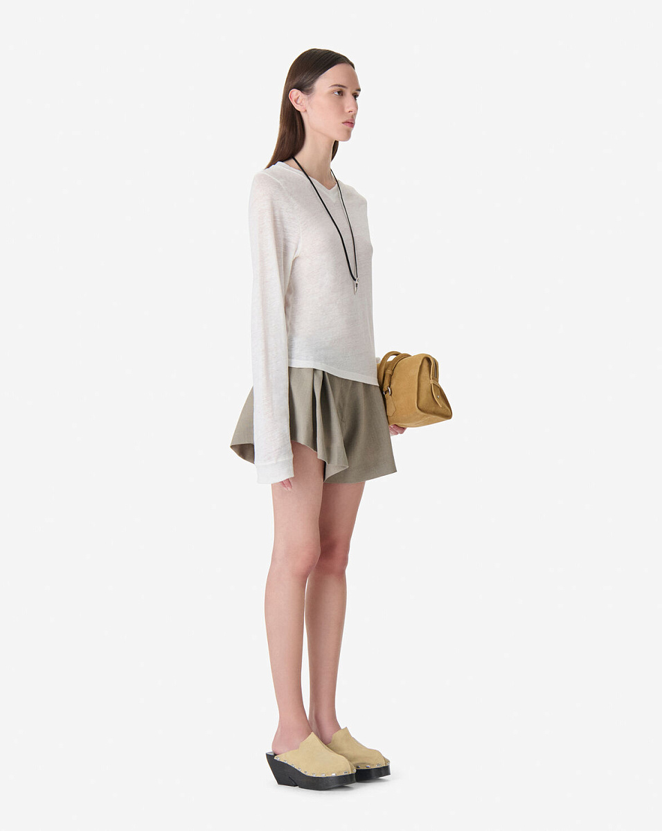 БЕЛЫЙ ЛЬНЯНОЙ ЛОНГСЛИВ SELHY