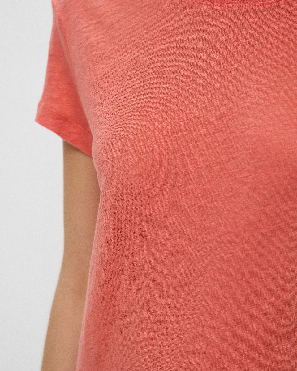 ЛЬНЯНАЯ ФУТБОЛКА С КРУГЛЫМ ВЫРЕЗОМ THIRD