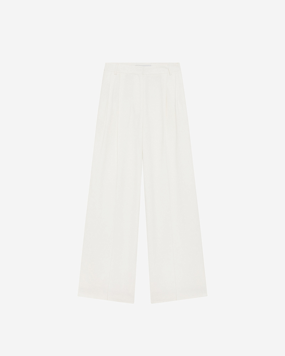 БЕЛЫЕ БРЮКИ С ВЫСОКОЙ ПОСАДКОЙ HELIS