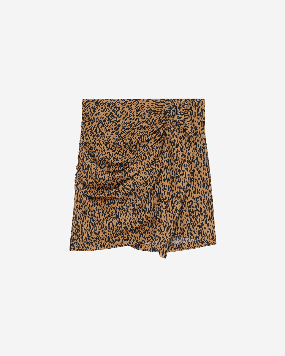 КОРОТКАЯ ЮБКА С ЛЕОПАРДОВЫМ ПРИНТОМ ETHELLE
