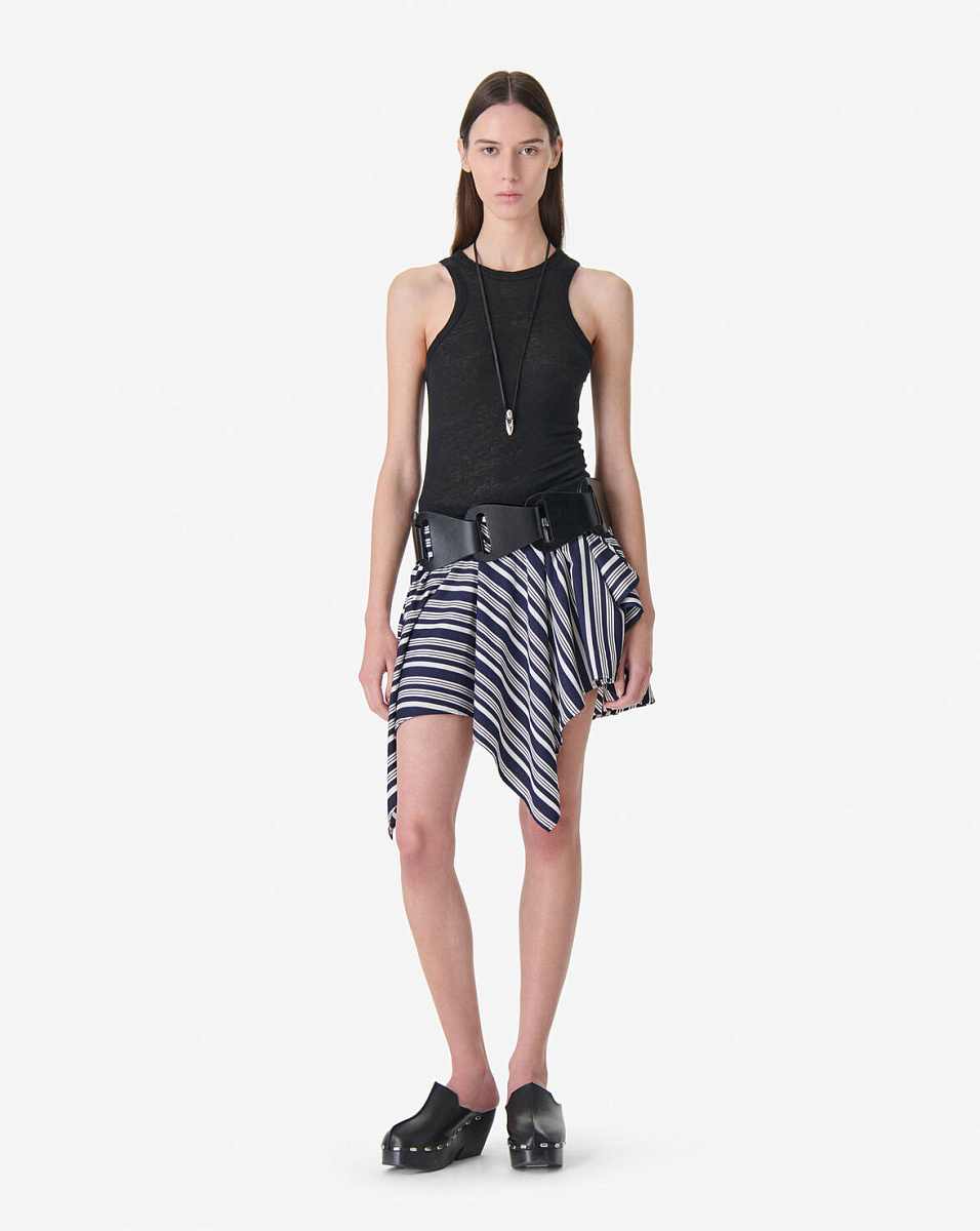 АСИММЕТРИЧНАЯ ЮБКА В ПОЛОСКУ UTALIA