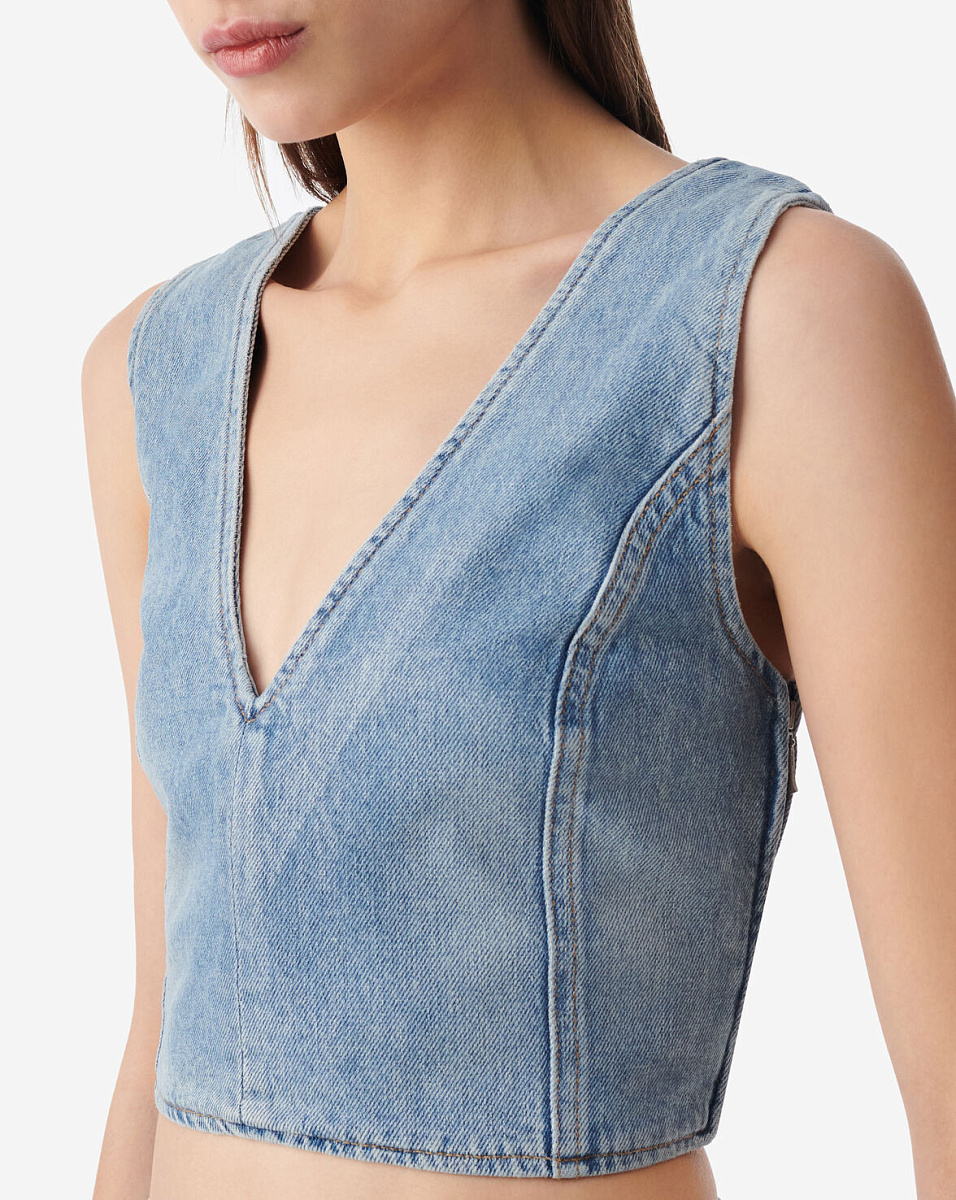 УКОРОЧЕННЫЙ ТОП ИЗ ДЕНИМА ILLIAN