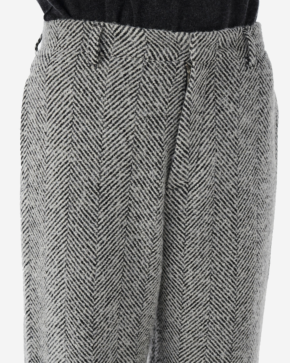 БРЮКИ ИЗ СМЕСОВОЙ ШЕРСТИ В ЕЛОЧКУ CEDRIK