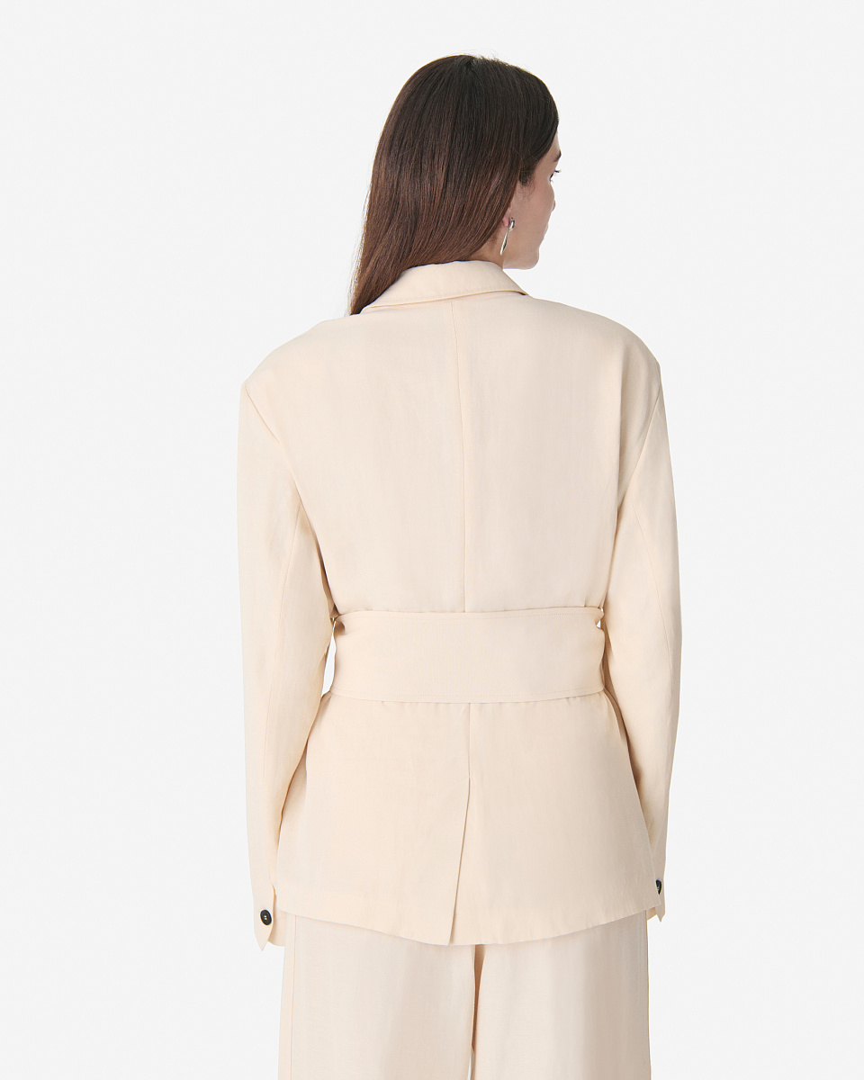 БЕЖЕВЫЙ КОСТЮМНЫЙ ЖАКЕТ HALINE