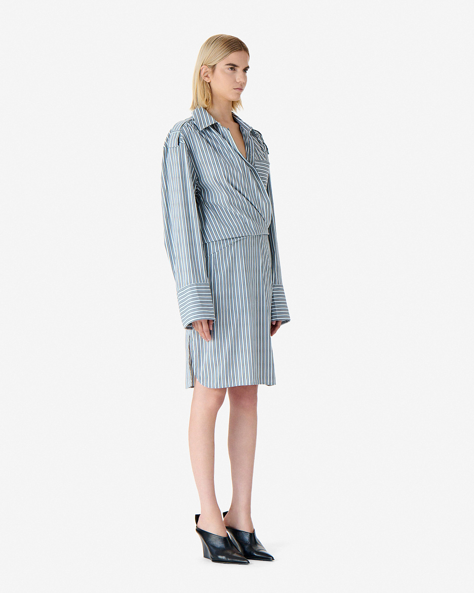 ПЛАТЬЕ-РУБАШКА В ПОЛОСКУ LAZUL