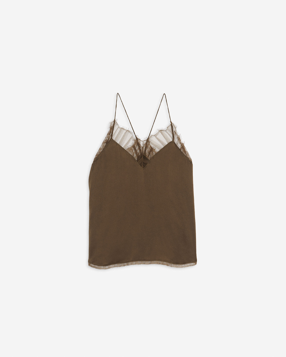 ШЕЛКОВЫЙ ТОП В БЕЛЬЕВОМ СТИЛЕ BERWYN