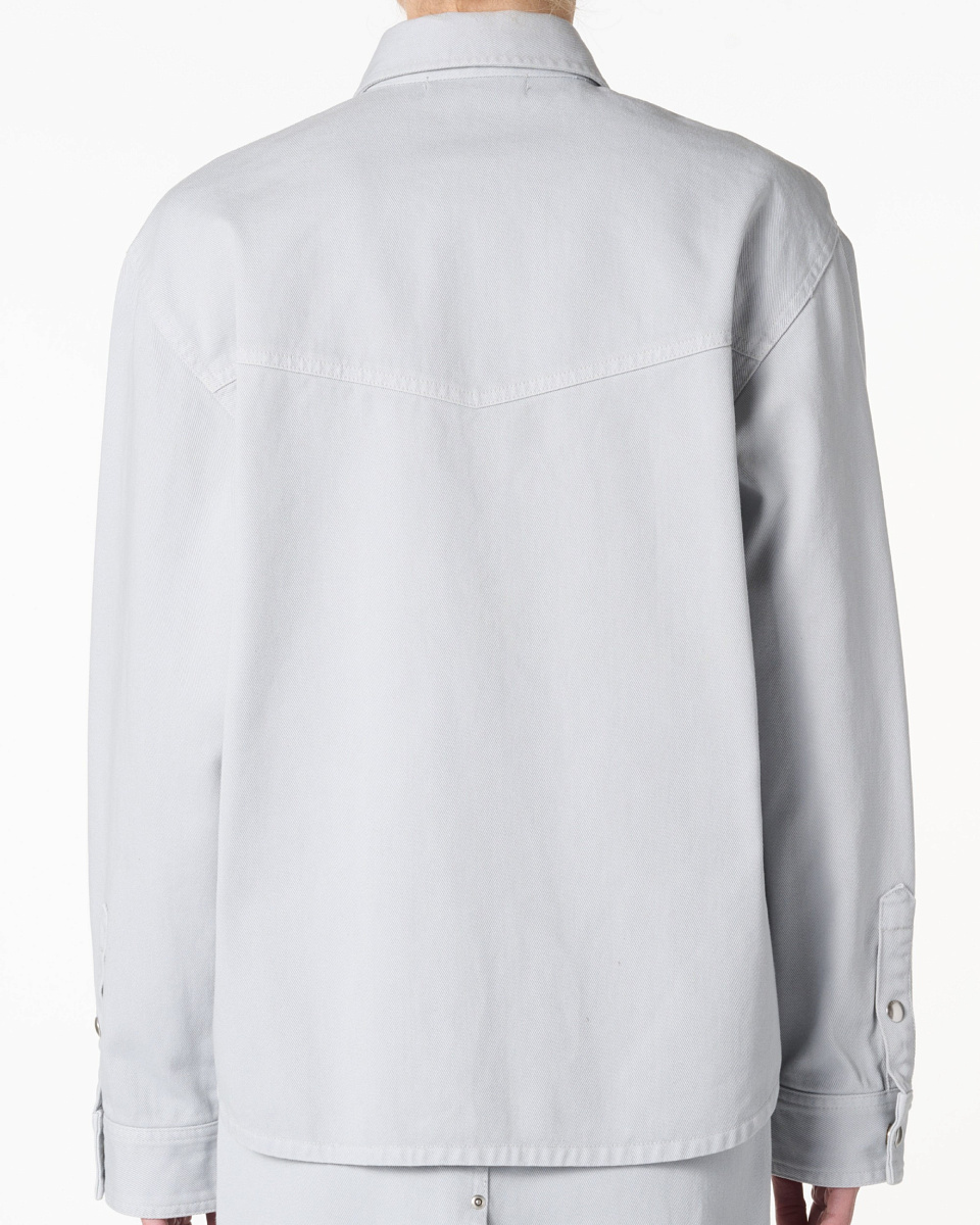 ВЕРХНЯЯ РУБАШКА ИЗ ДЕНИМА В СЕРОМ ЦВЕТЕ ANTONIA