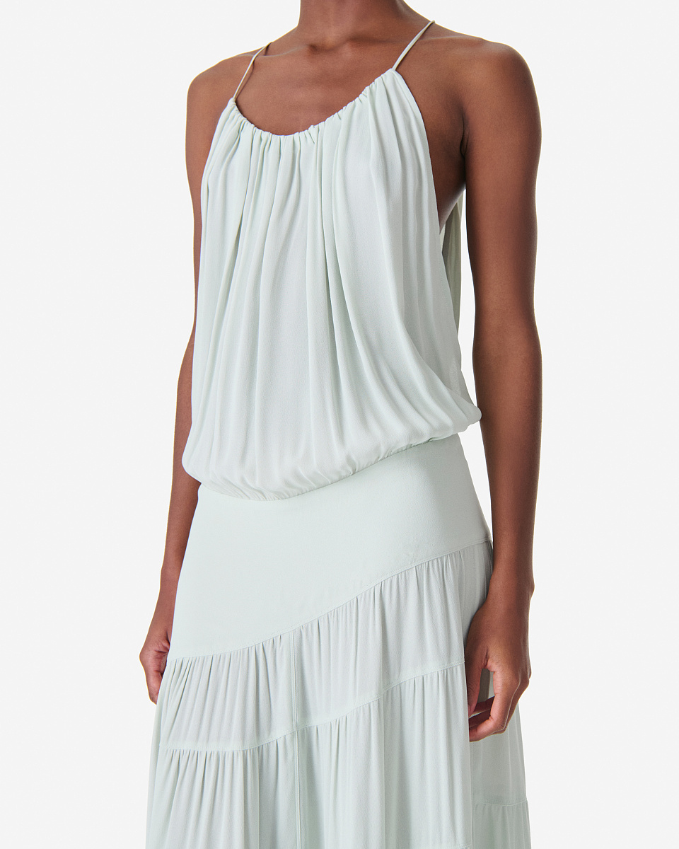 СЕРОЕ ПЛАТЬЕ С ДРАПИРОВКАМИ ISLAND