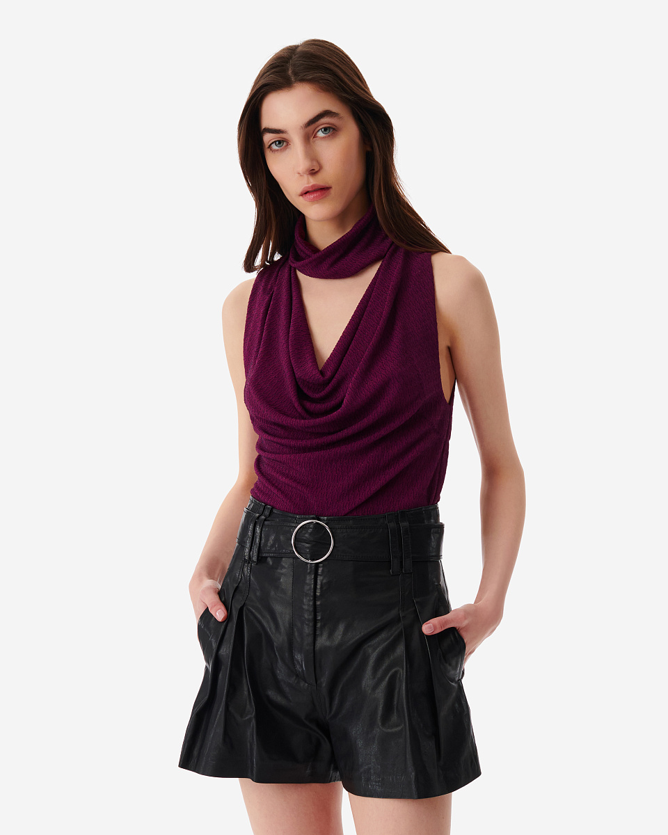 ТРИКОТАЖНЫЙ ТОП С ЛЮРЕКСОМ MARLENE