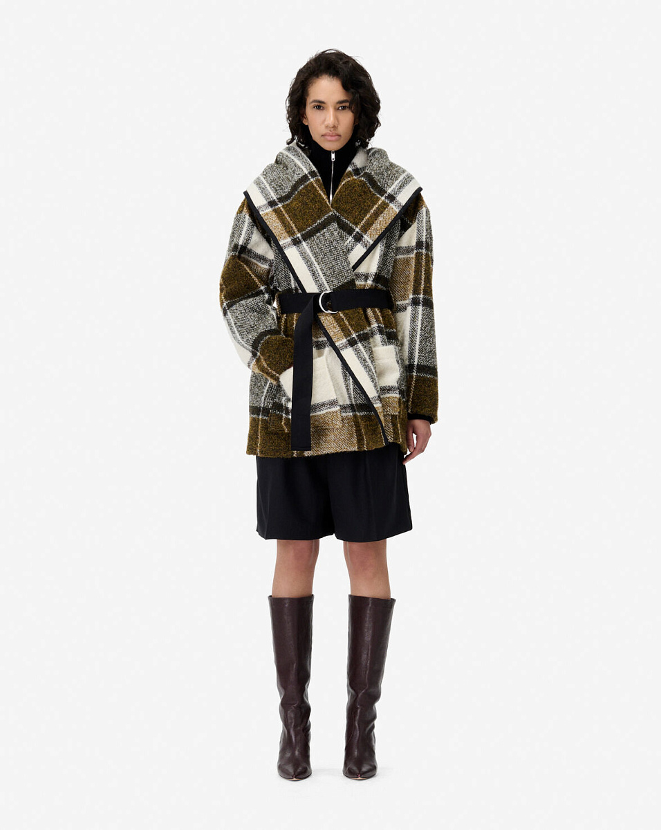 УКОРОЧЕННОЕ ПАЛЬТО ИЗ СМЕСОВОЙ ШЕРСТИ JANIEL