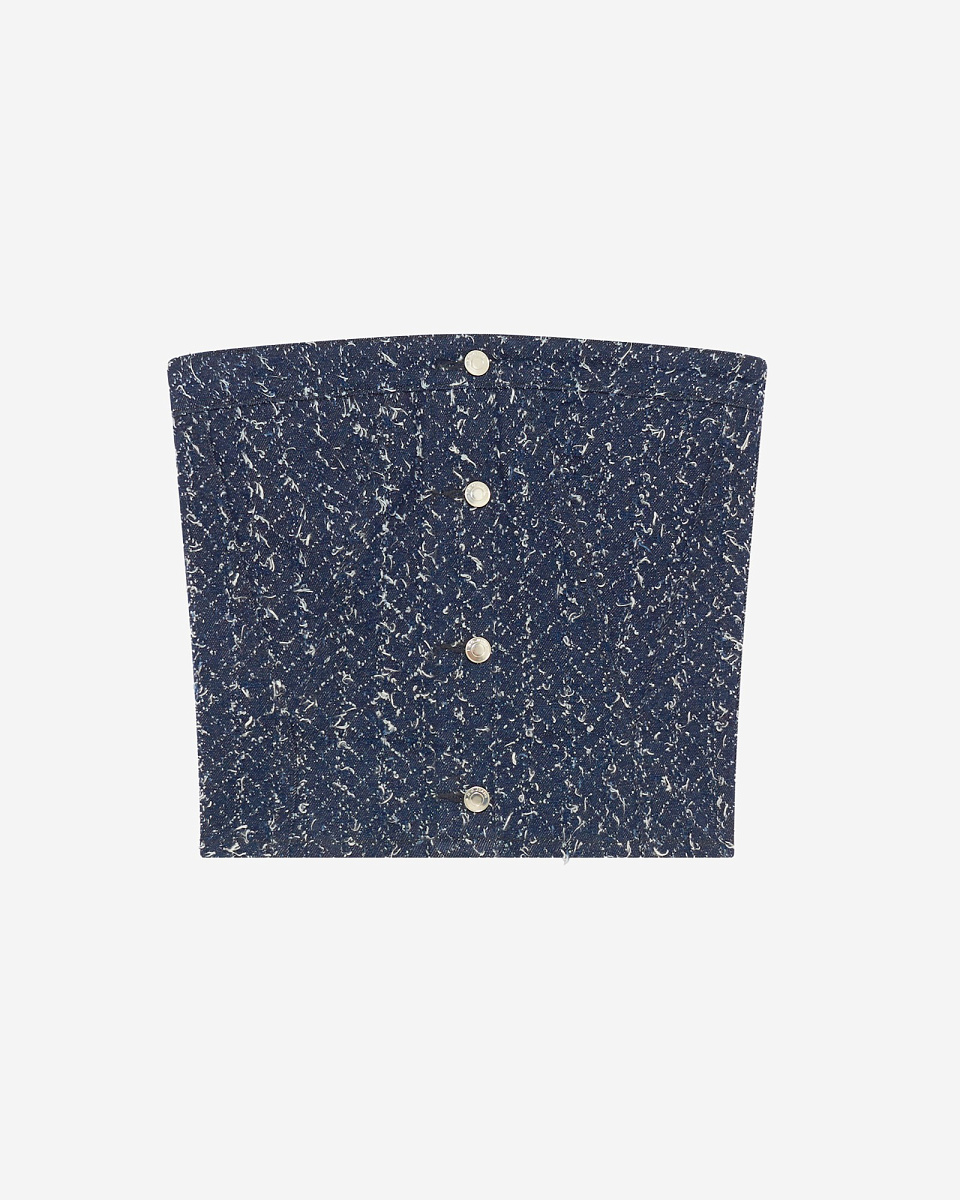 БЮСТЬЕ ИЗ ФАКТУРНОГО ДЕНИМА VANNY